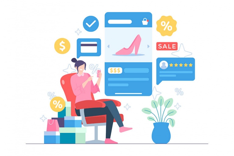 Online-Shopping-Vector-Illustration